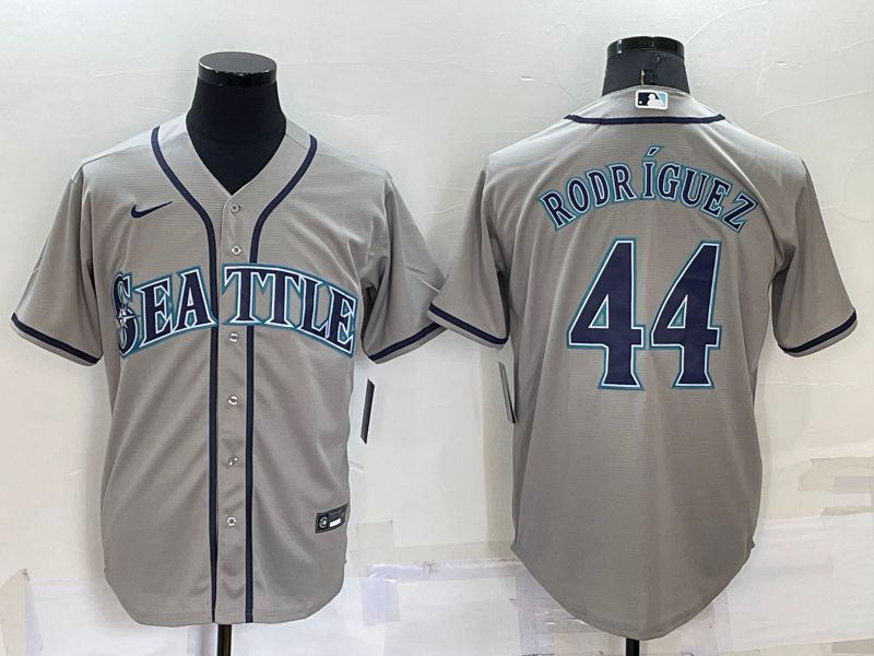 Men Seattle Mariners #44 Rodriguez Grey Game Nike 2022 MLB Jersey->seattle mariners->MLB Jersey